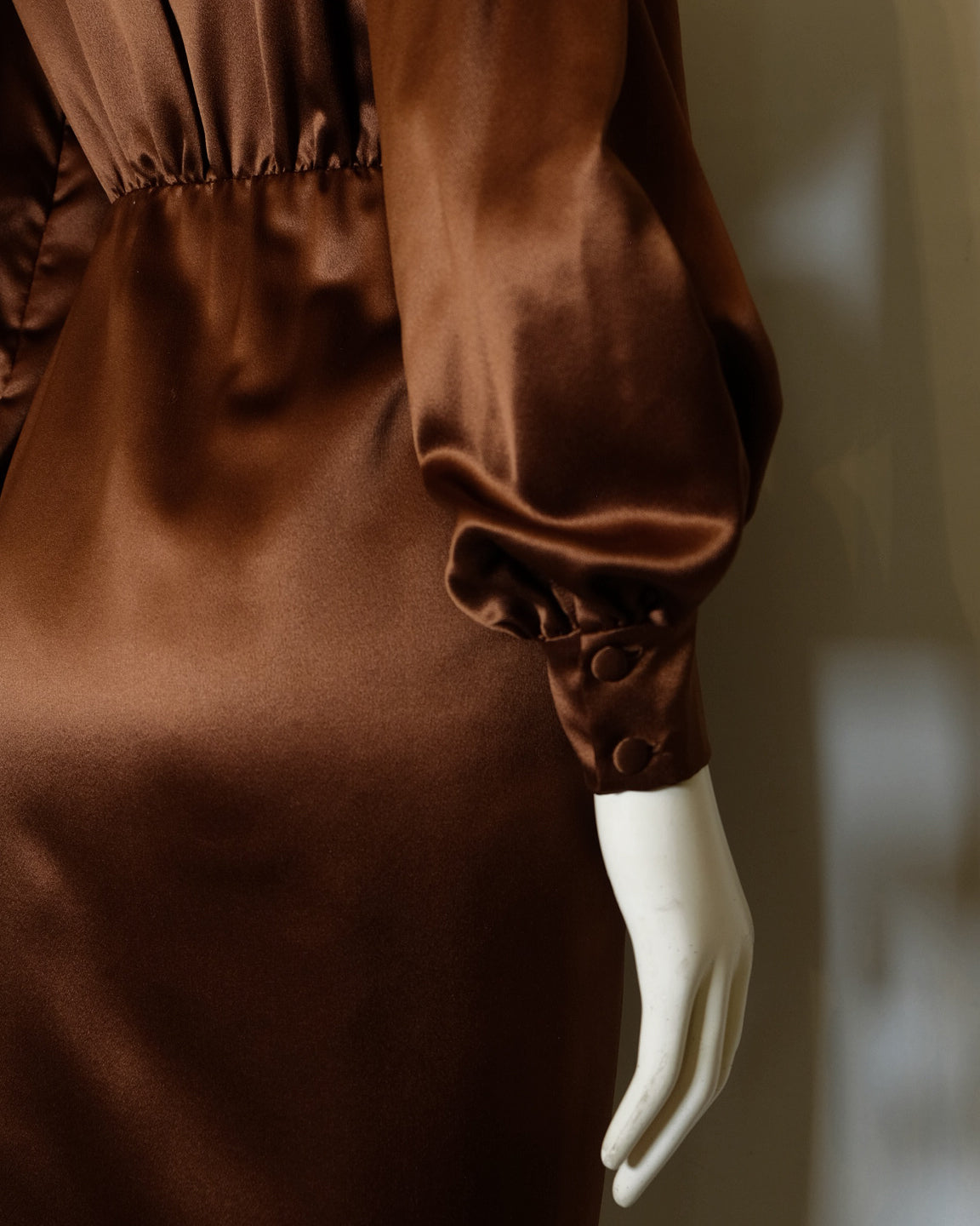 Abito Sartoriale Seta Marrone