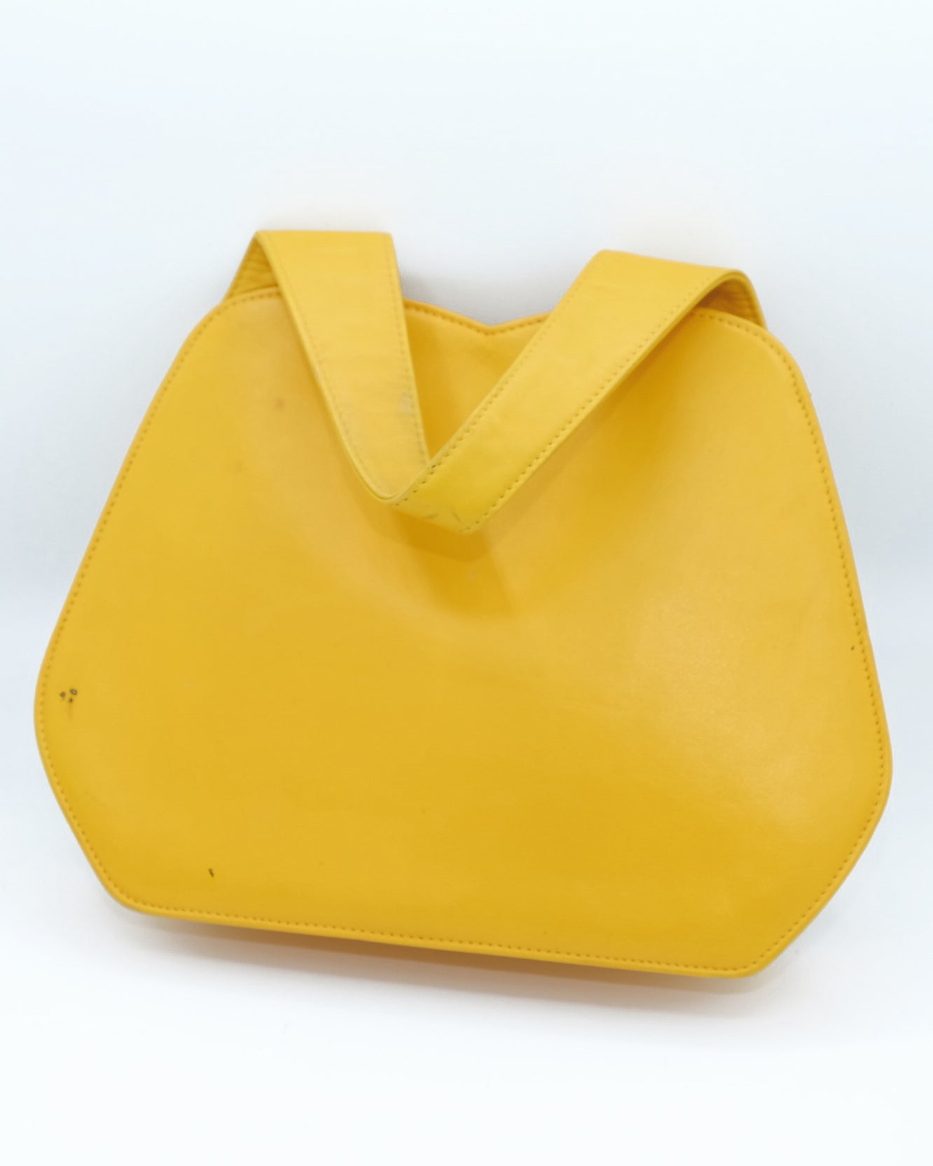 Borsa Emanuel Ungaro in Pelle Gialla con Dettaglio Cuore Gioiello