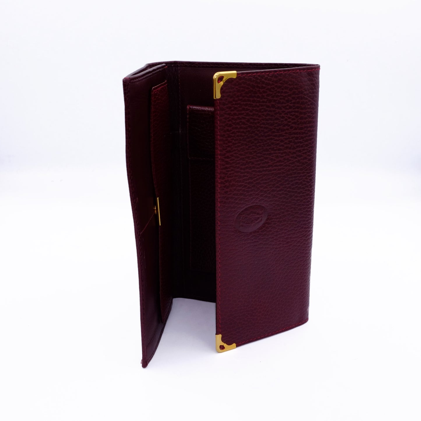 Portafoglio Cartier Must de Cartier in Pelle Bordeaux