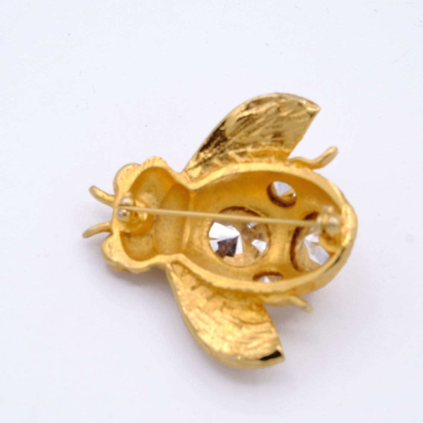 Spilla Vintage Doreen Ryan “Bumblebee” in Metallo Dorato