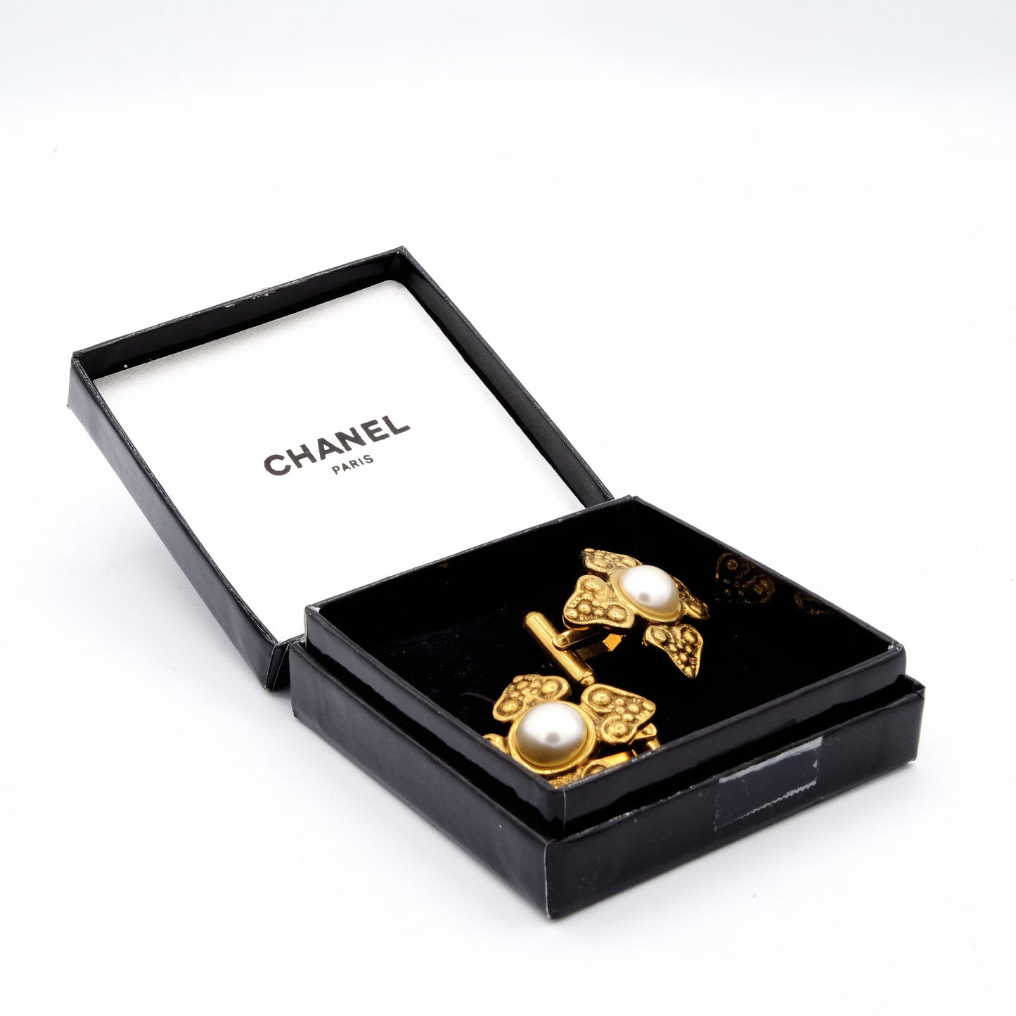 CHANEL Vintage Gemelli Byzantin Gold & Pearl 1993/94