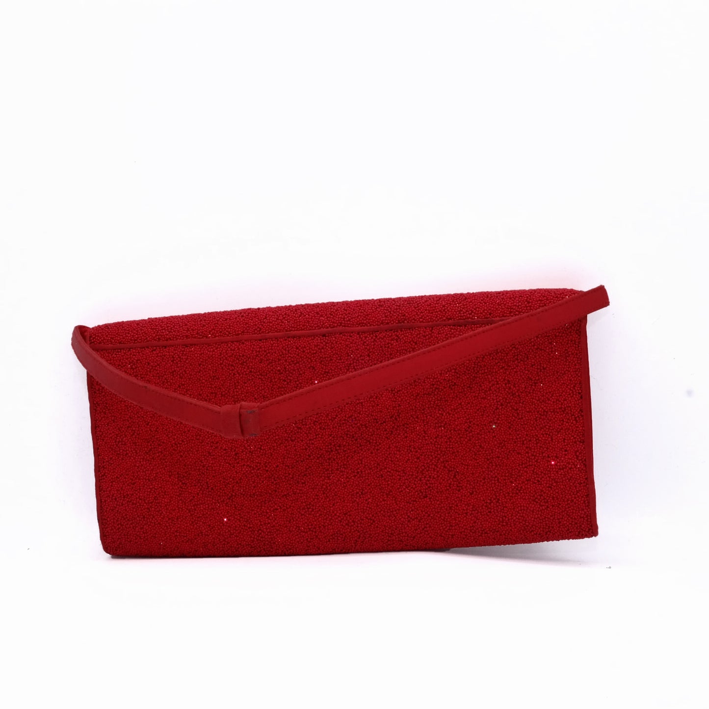 Borsa Rigida Emporio Armani con Applicazione di Perline Rosse