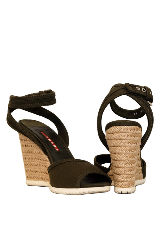 Prada Gabardine Scarpe Tacco 90s