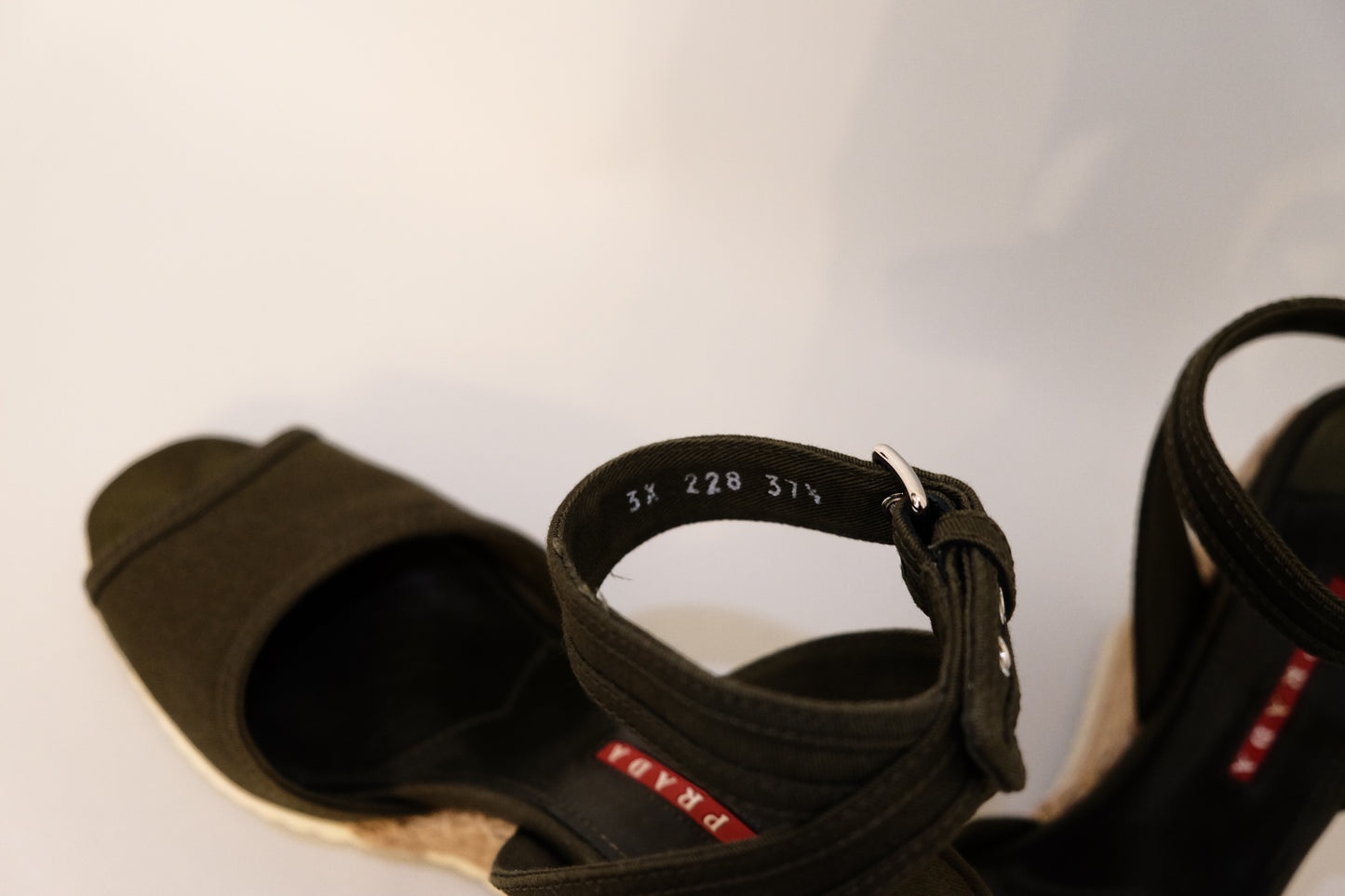 Prada Gabardine Scarpe Tacco 90s