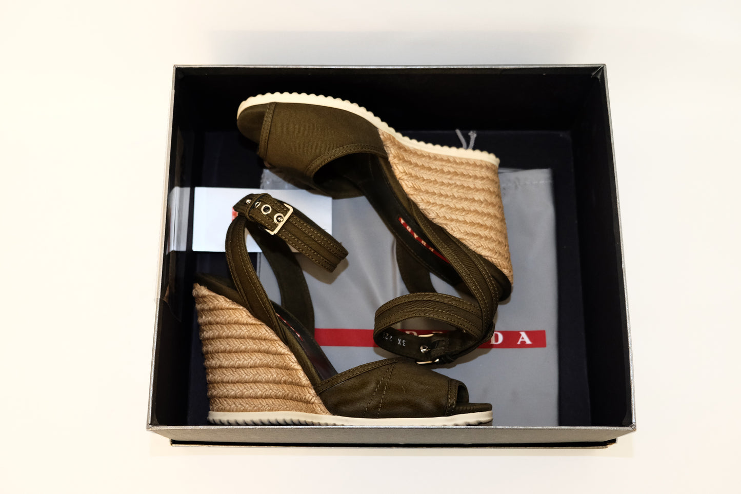 Prada Gabardine Scarpe Tacco 90s