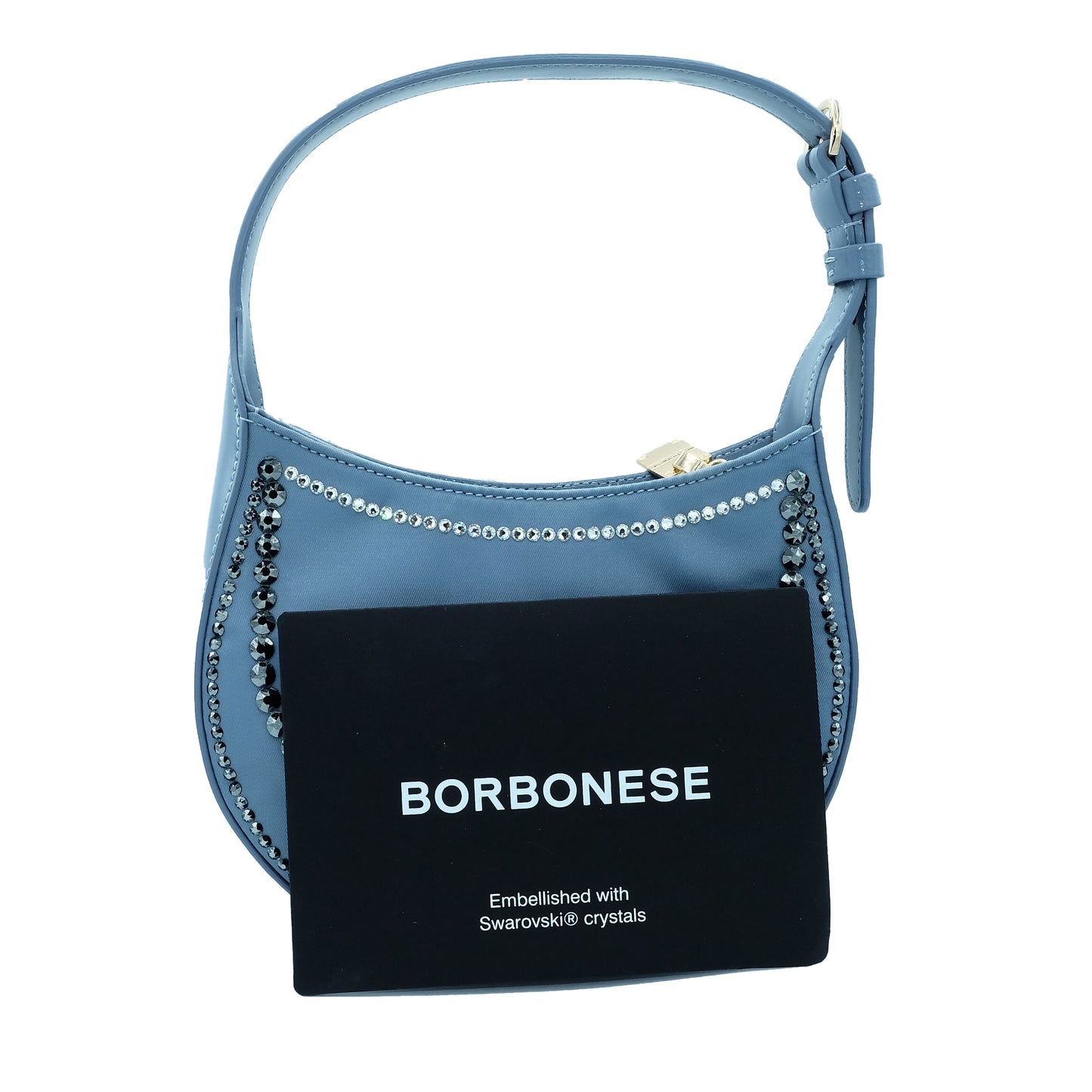 Borbonese Mini Hobo Bag 110 Swarovski