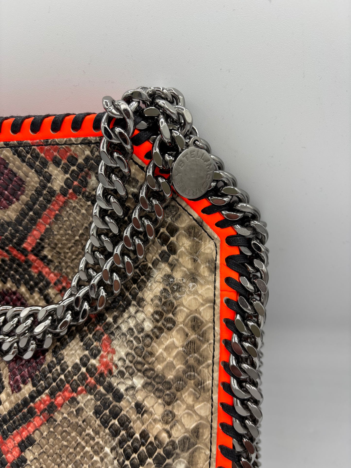 Borsa Stella McCartney Falabella a Tracolla Effetto Pitone