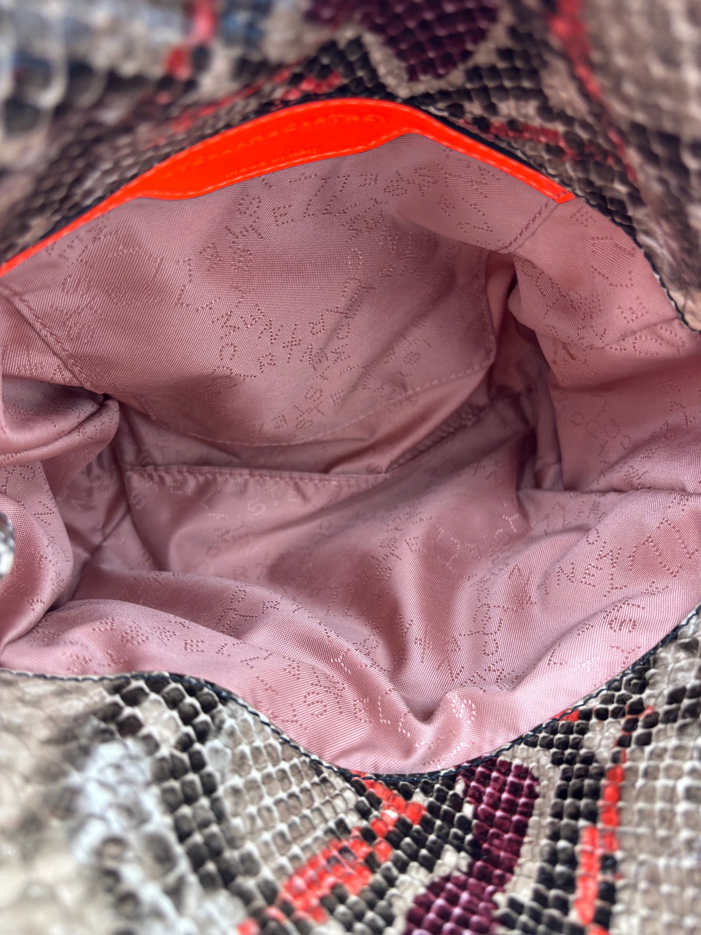 Borsa Stella McCartney Falabella a Tracolla Effetto Pitone