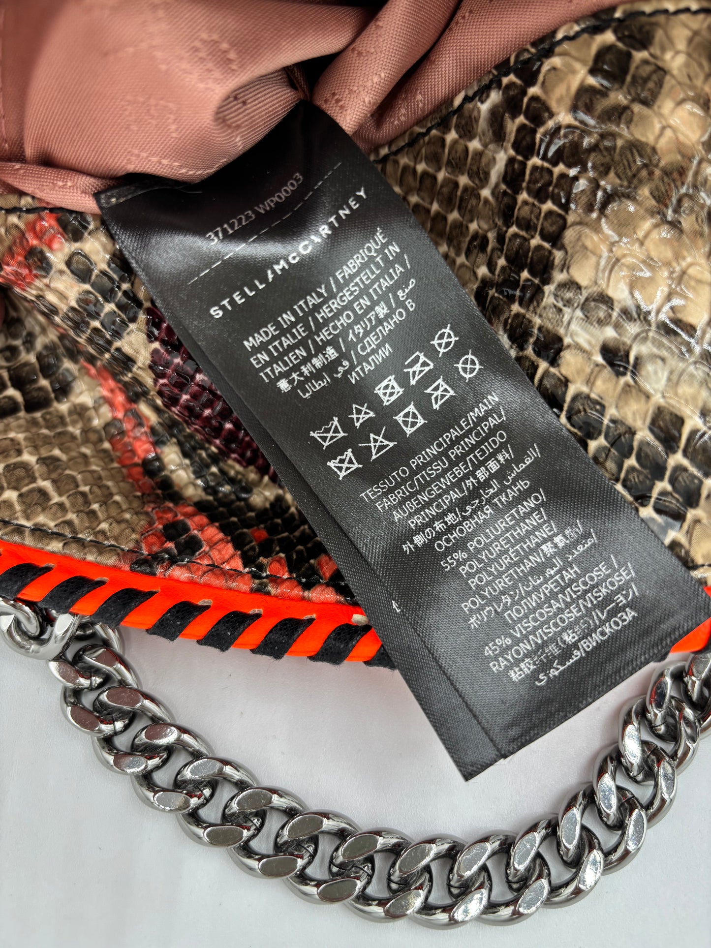 Borsa Stella McCartney Falabella a Tracolla Effetto Pitone