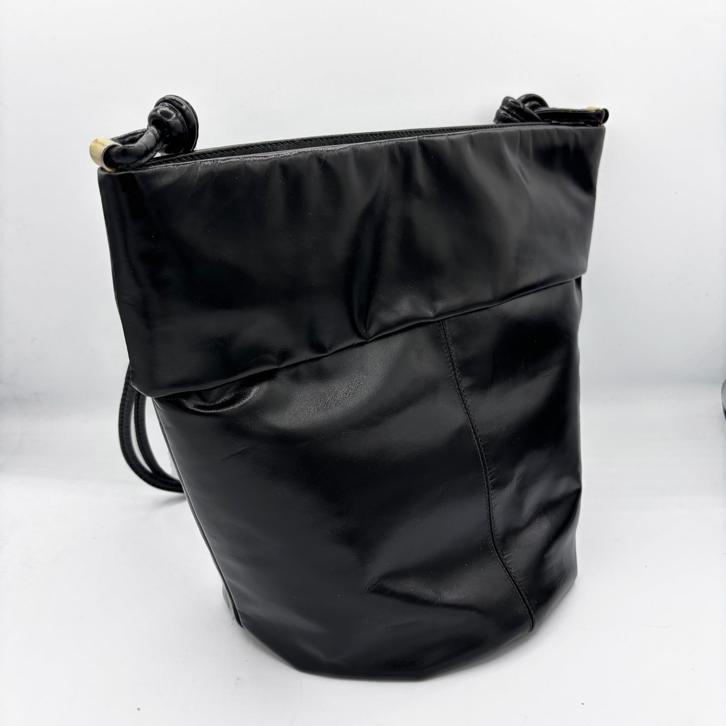 Borsa a Spalla Rodo Anni ’80 in Pelle Nera