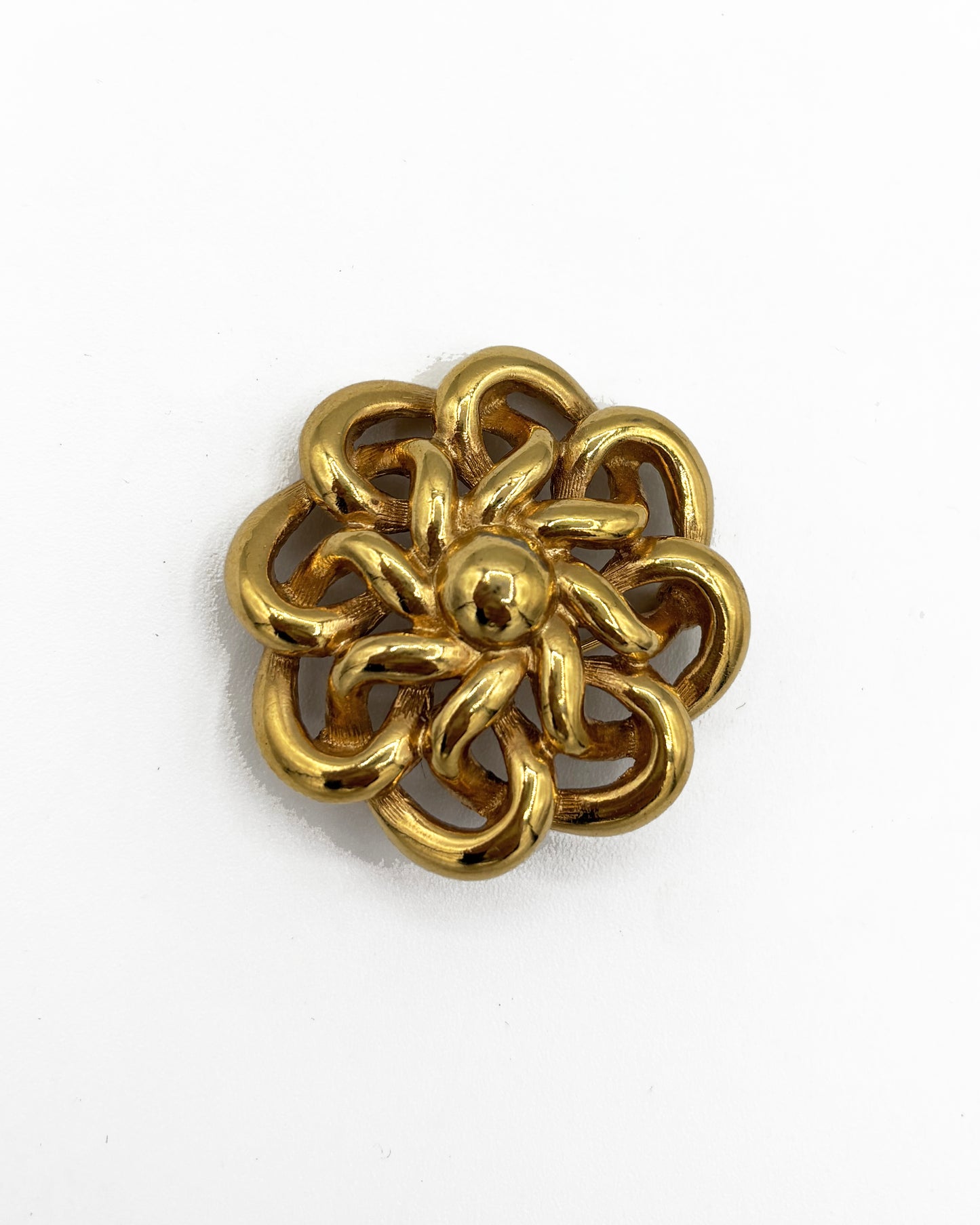 Spilla Monet Vintage in Metallo Dorato