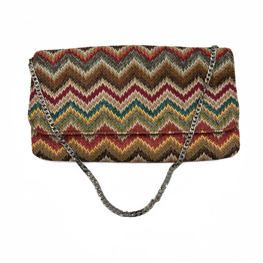 Borsa Stefanel in Rafia Multicolor con Tracolla Metallica