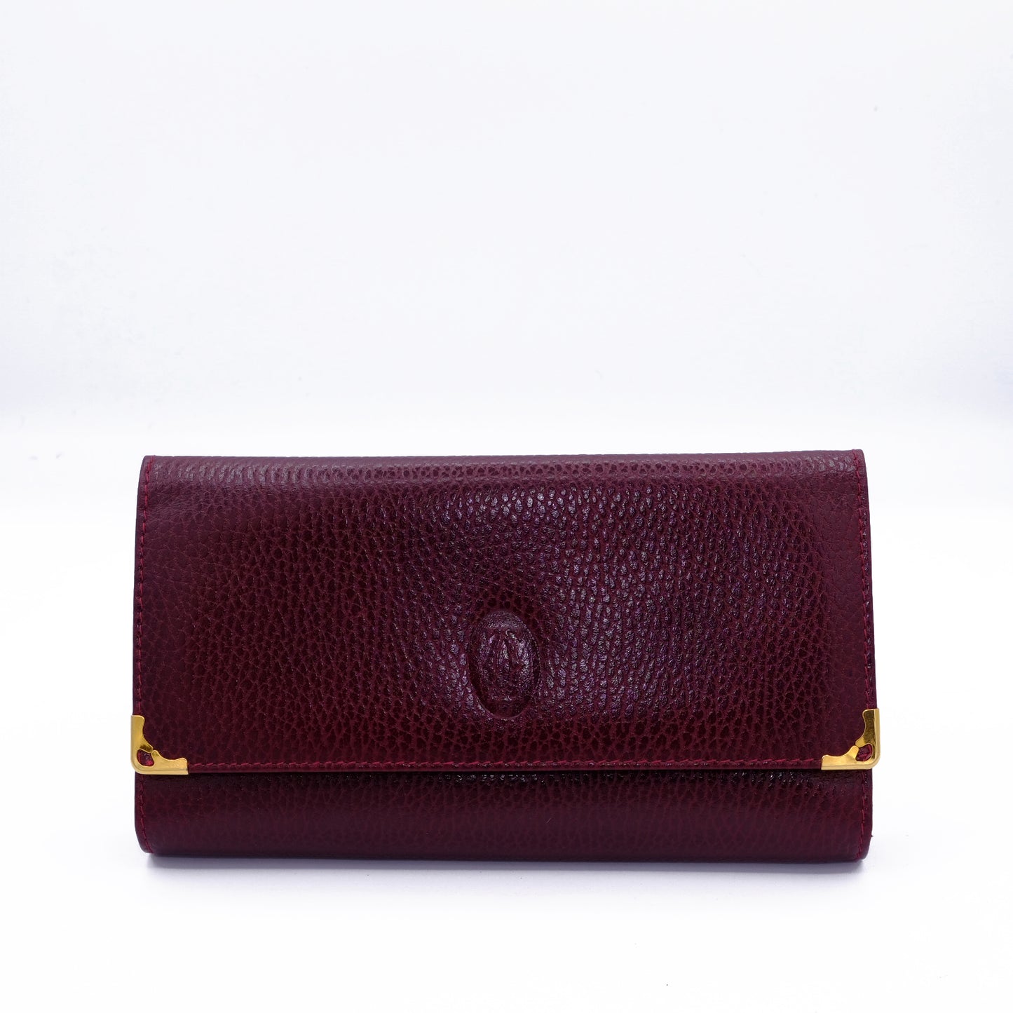 Portafoglio Cartier Must de Cartier in Pelle Bordeaux