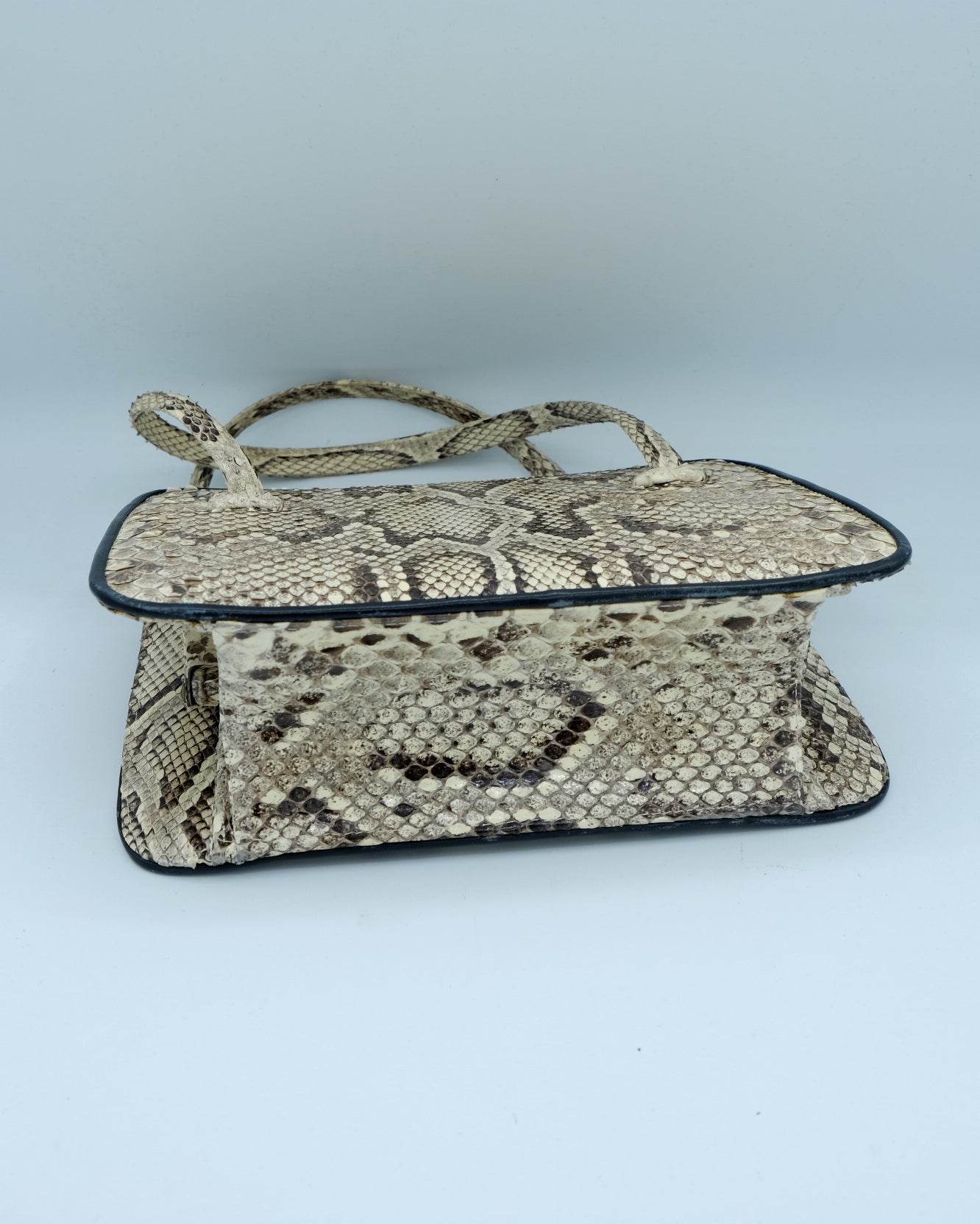 Borsa Vintage in Vera Pelle di Pitone Naturale