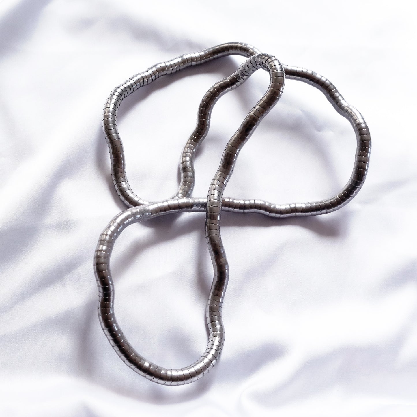 Collana Breil Design Scultoreo in Metallo Argentato