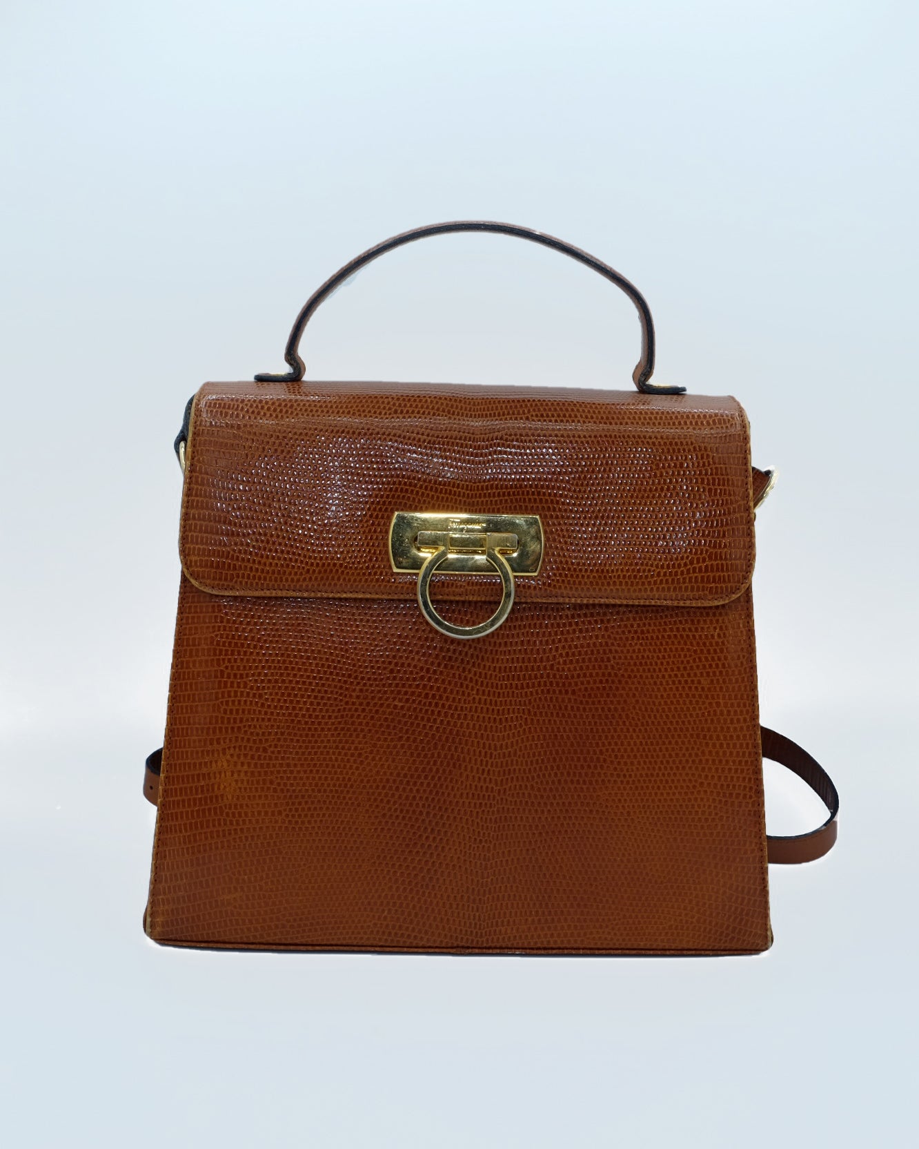 Salvatore Ferragamo Iconic Top Handle Bag – Vintage Gancini