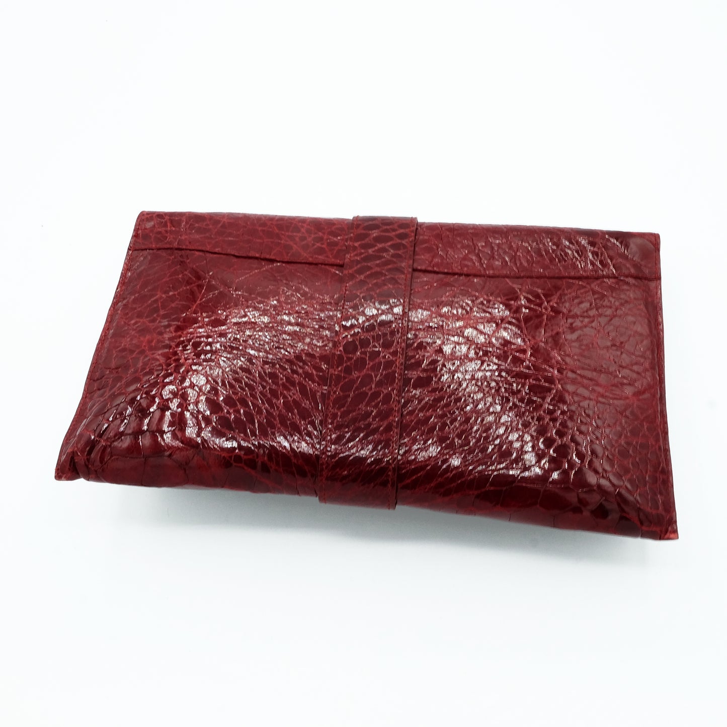 Pochette Pelle Bordeux Vintage
