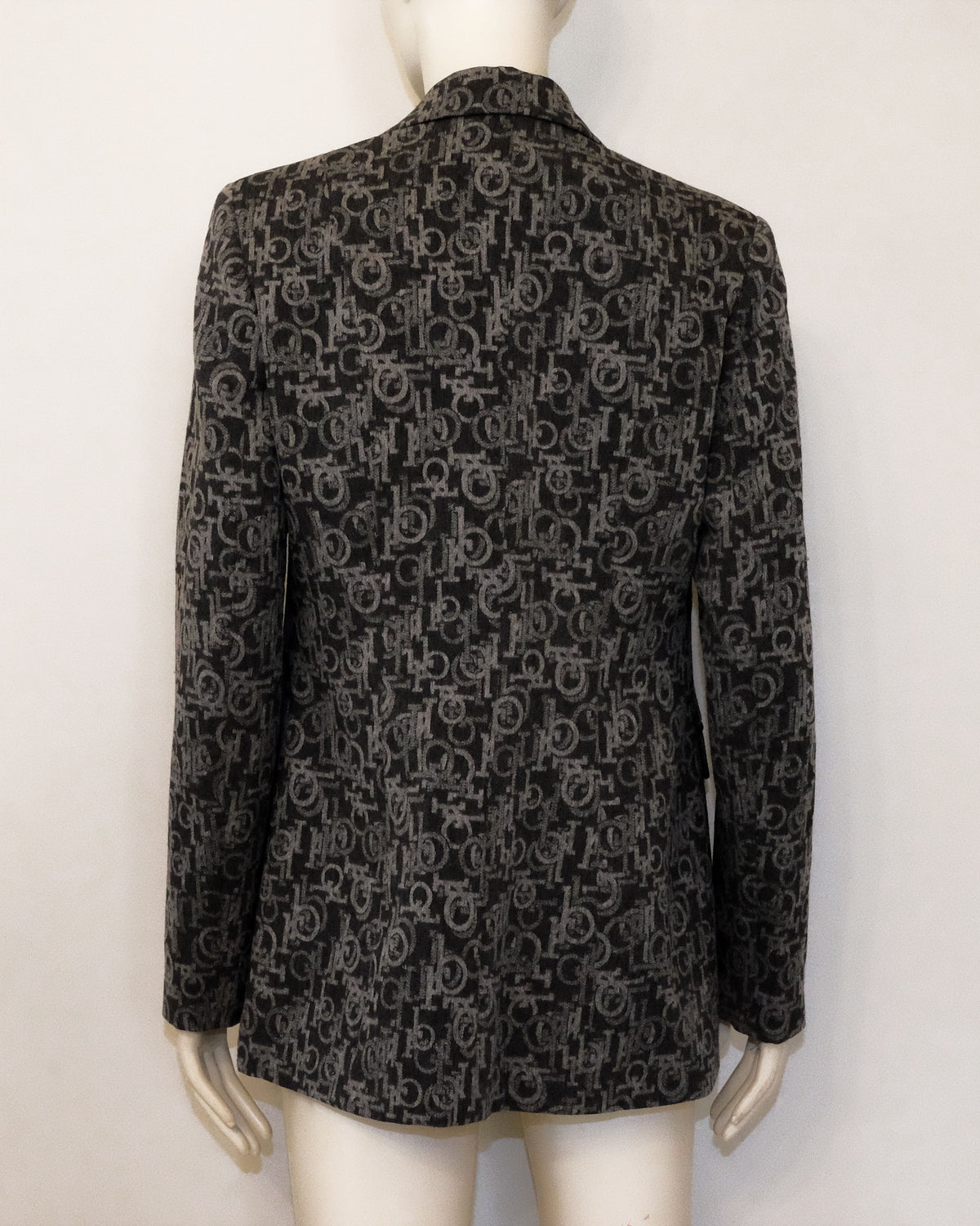 Giacca Vintage Roccobarocco Lana Monogram