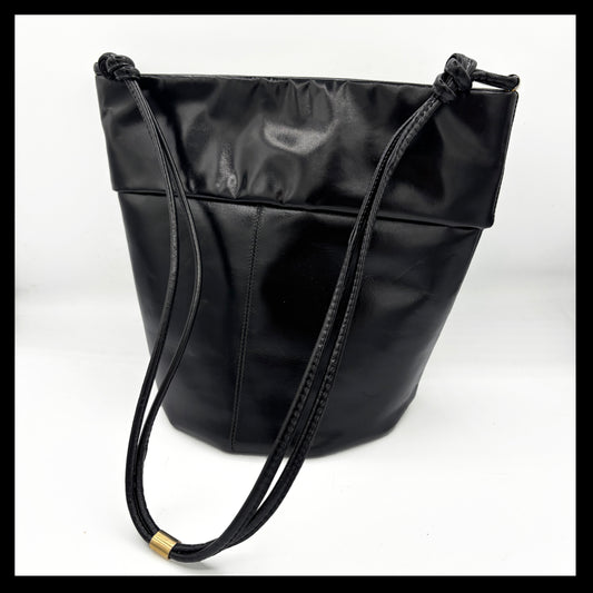 Borsa a Spalla Rodo Anni ’80 in Pelle Nera