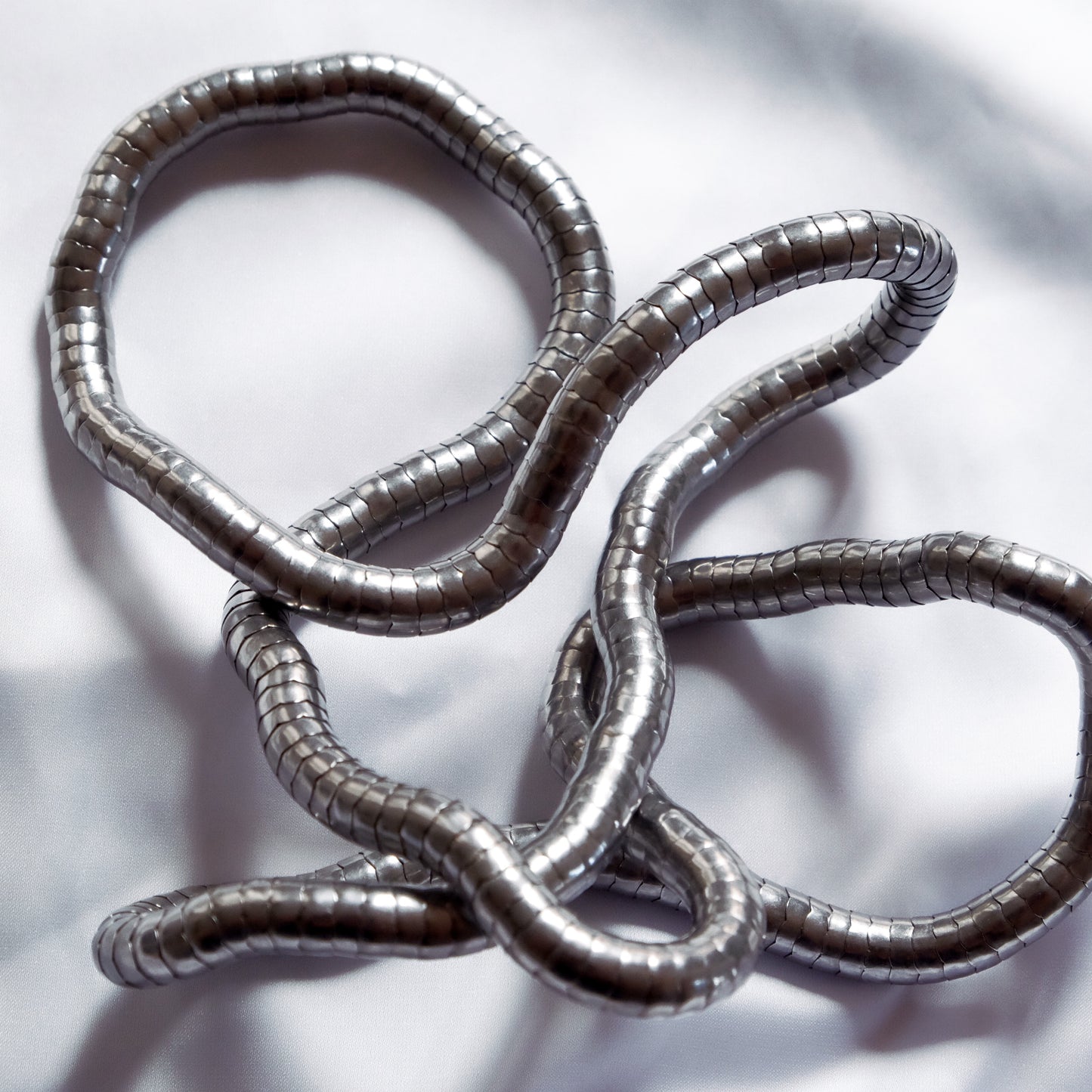 Collana Breil Design Scultoreo in Metallo Argentato
